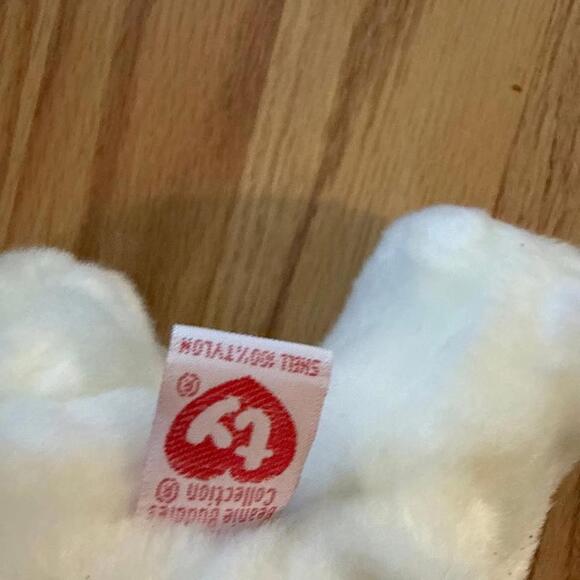 Ty Beanie Baby - FANCY the White Cat (7 Inch) - Picture 7 of 9